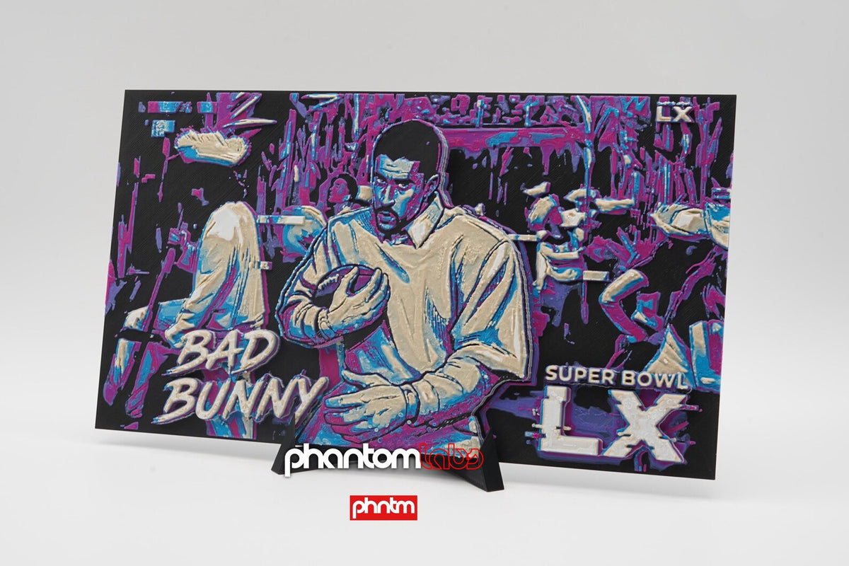 Benito Bowl Bad Bunny 3D Wall Art - Puerto Rico Jíbaro Sugar Cane Tribute