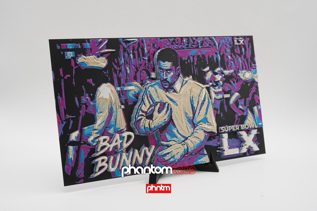 Benito Bowl Bad Bunny 3D Wall Art - Puerto Rico Jíbaro Sugar Cane Tribute