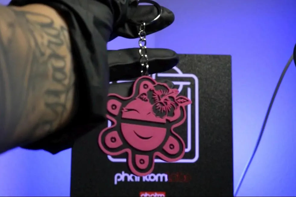 Taíno Petroglyph Symbols Keychain – 3D Printed Puerto Rican Charm