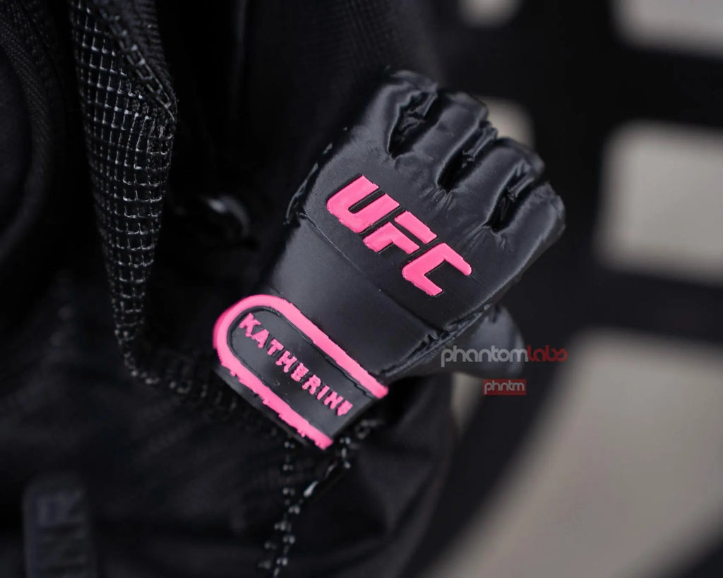UFC Style Mini MMA Glove Keychain | Custom Name Gym Bag Charm Personalized