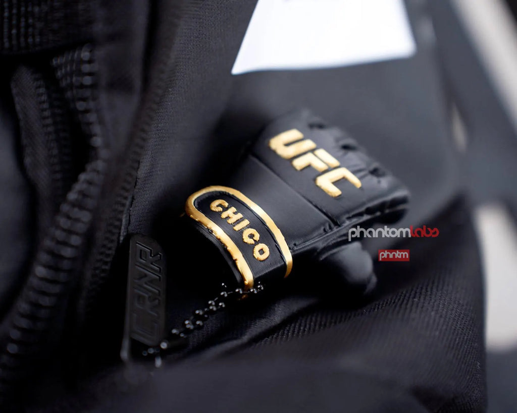UFC Style Mini MMA Glove Keychain | Custom Name Gym Bag Charm Personalized