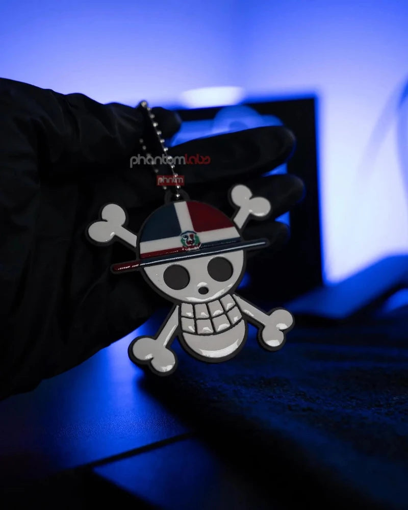 Straw Hat Pirate Skull Keychain | Country Flag Versions | Anime Inspired | 3D Printed Pride Llavero