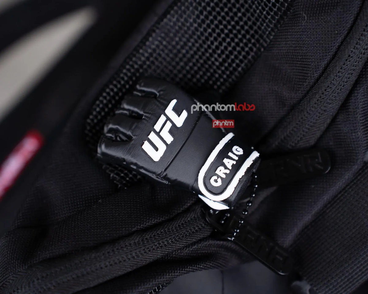 UFC Style Mini MMA Glove Keychain | Custom Name Gym Bag Charm Personalized