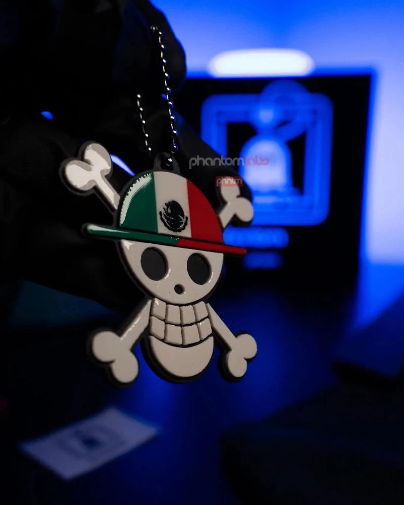 Straw Hat Pirate Skull Keychain | Country Flag Versions | Anime Inspired | 3D Printed Pride Llavero